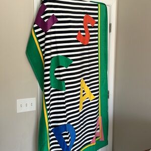 NWT Escada oversized colorful  beach towel